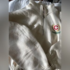 CHERRY cropped sweater